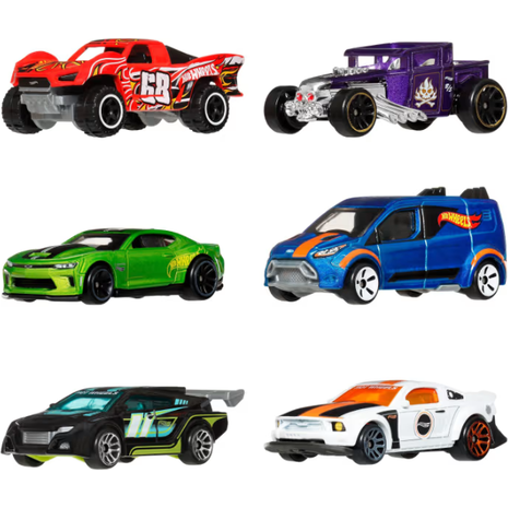 Hot Wheels Silver Series Σετ με 6 Αυτοκινητάκια Die-Cast Legends (JLB24)