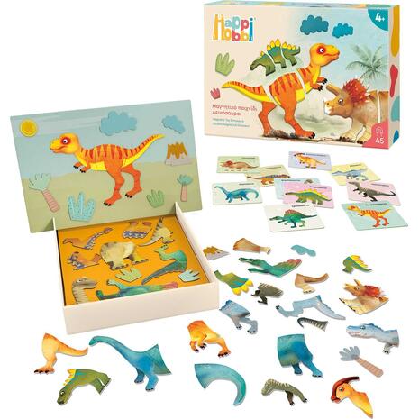As Happihobbi Μαγνητικό παιχνίδι Δεινόσαυροι (1029-64082)