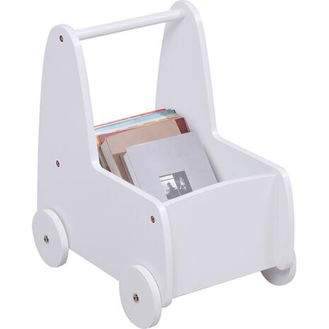 ΠΑΙΔΙΚΟ ΤΡΟΛΕΥ/ΚΑΡΟΤΣΑΚΙ RICKI HM18341.03 MDF & ΚΟΝΤΡΑΠΛΑΚΕ ΛΕΥΚΟ 33x45x50Υεκ