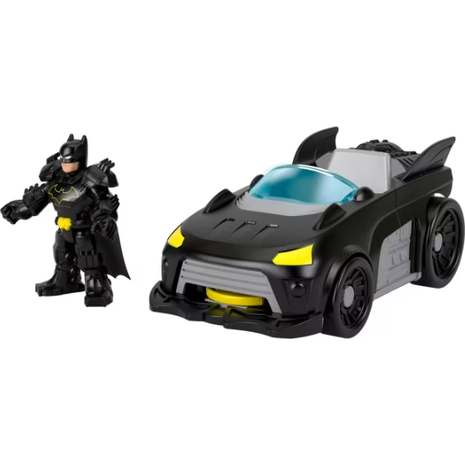 Mattel Fisher-Price DC Super Friends Metal Force Batmobile Toy Car, 3-Inch Batman Φιγούρα Με Αξεσουάρ JFJ68