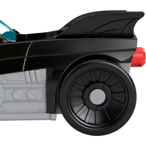 Mattel Fisher-Price DC Super Friends Metal Force Batmobile Toy Car, 3-Inch Batman Φιγούρα Με Αξεσουάρ JFJ68