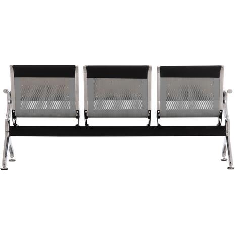 ΚΑΘΙΣΜΑ ΑΝΑΜΟΝΗΣ Τ.ΑΕΡΟΔΡΟΜΙΟΥ 3ΘΕΣΙΟ AVIATOR HM18400 ΜΕΤΑΛΛΟ ΜΕ PU ΜΑΥΡΟ 172x55x76Υ