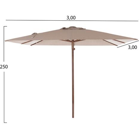 ΟΜΠΡΕΛΑ ΕΠΑΓΓΕΛΜΑΤΙΚΗ GLADELL 3X3m HM6604.02 ΜΠΕΖ ΠΑΝΙ-HEAT TRANSFER ΑΛΟΥΜΙΝΙΟ