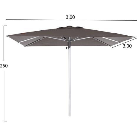 ΟΜΠΡΕΛΑ ΕΠΑΓΓΕΛΜΑΤΙΚΗ GLADELL 3X3m HM6604.01 ΓΚΡΙ ΠΑΝΙ-ΑΝΟΔΙΩΜΕΝΟ ΑΛΟΥΜΙΝΙΟ