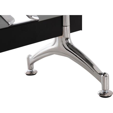 ΚΑΘΙΣΜΑ ΑΝΑΜΟΝΗΣ ΑΝΑΜΟΝΗΣ Τ.ΑΕΡΟΔΡΟΜΙΟΥ 3ΘΕΣΙΟ AVIATOR HM18404 ΜΕΤΑΛΛΟ MESH ΓΚΡΙ 148x50x40Υεκ