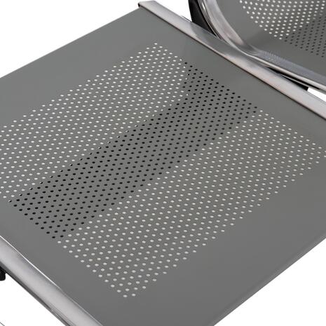 ΚΑΘΙΣΜΑ ΑΝΑΜΟΝΗΣ Τ.ΑΕΡΟΔΡΟΜΙΟΥ 3ΘΕΣΙΟ+ΤΡΑΠΕΖΙ AVIATOR HM18403 ΜΕΤΑΛΛΟ MESH ΓΚΡΙ 223x55x76Υεκ