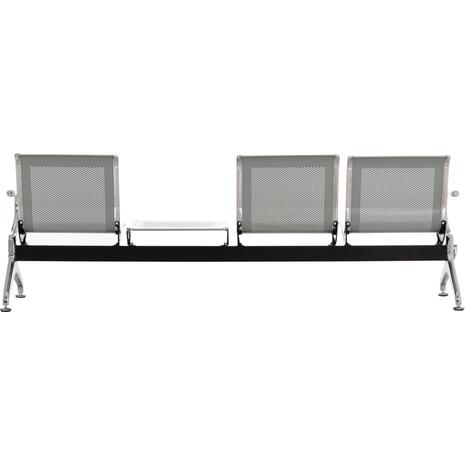 ΚΑΘΙΣΜΑ ΑΝΑΜΟΝΗΣ Τ.ΑΕΡΟΔΡΟΜΙΟΥ 3ΘΕΣΙΟ+ΤΡΑΠΕΖΙ AVIATOR HM18403 ΜΕΤΑΛΛΟ MESH ΓΚΡΙ 223x55x76Υεκ