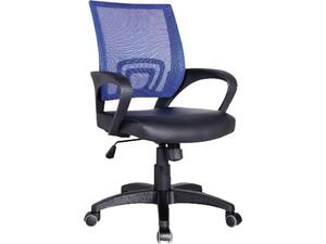 BF2101 Πολυθρόνα-Pro Γραφείου με Ανάκλιση, Μπλε Mesh - Μαύρο PU (ΕΟ254,30) (Μαύρο)