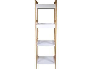 Ραφιέρα οργάνωσης με 4 ράφια ξύλινη 100x30x29cm (Καφέ)