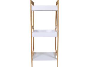 Ραφιέρα οργάνωσης με 3 ράφια ξύλινη Y72x29,5x28x5cm (Καφέ)