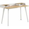 Γραφείο Home Office με 2 συρτάρια καφέ 85x120x60 (Καφέ)