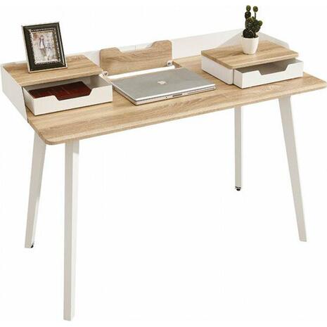 Γραφείο Home Office με 2 συρτάρια καφέ 85x120x60 (Καφέ)