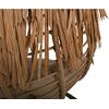 SALSA TROPIC Κρεμαστή Πολυθρόνα, PE Wicker Φυσικό, Μέταλλο Brown, Μαξιλάρι Μπεζ (Ε6780,1)