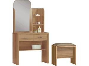 CALIBER Set Τουαλέτα + Σκαμπό Απόχρωση Sonoma Oak (Ε7388)