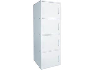 CLOSET Ντουλάπι Βοηθητικό Τετράφυλλο, Απόχρωση Άσπρο (Ε8383,1)
