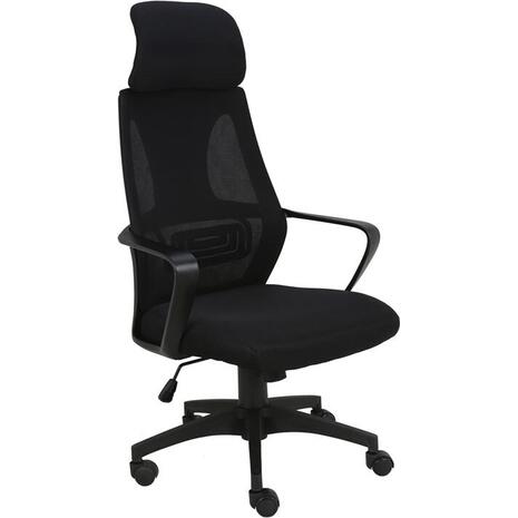BF2950 Πολυθρόνα Γραφείου Διευθυντή, Mesh Μαύρο (ΕΟ544,1)