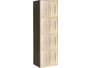 CLOSET Ντουλάπι Βοηθητικό Τετράφυλλο, Απόχρωση Sonoma (Ε8383,2)