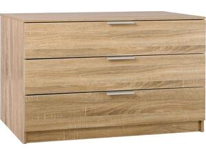 DRAWER Συρταριέρα με 3 Συρτάρια, Απόχρωση Sonoma (Ε760,2)