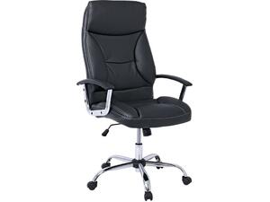 BF5700 Πολυθρόνα Διευθυντή Μέταλλο Χρώμιο, Pu Μαύρο (ΕΟ299,1)