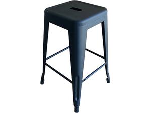 RELIX Σκαμπό Bar H.65cm, Στοιβαζόμενο, Μέταλλο Βαφή Μαύρο Matte (Ε5193,1ΜW)