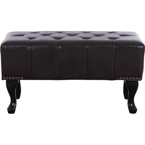 ΤΑΜΠΟΥΡΕ ΥΠΟΠΟΔΙΟ T.CHESTERFIELD EMMA HM226.01 PU 80x44x39Y εκ.ΣΚ.ΚΑΦΕ