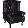 ΠΟΛΥΘΡΟΝΑ-ΜΠΕΡΖΕΡΑ T.CHESTERFIELD POLINA HM0053.01 PU ΣΚ.ΚΑΦΕ 83x75x107 εκ. (Καφέ)
