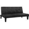 ΚΑΝΑΠΕΣ ΚΡΕΒΑΤΙ 3Θ HM3002.02 ΜΑΥΡΟΣ PU ΜΕ ΓΑΖΙΑ 186x90x82