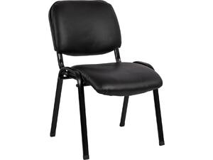 ΚΑΡΕΚΛΑ JANISHA HM1010.01 ΜΕ ΔΕΡΜΑΤΙΝΗ PU ΜΑΥΡΟ 53,5x59x77 εκ.