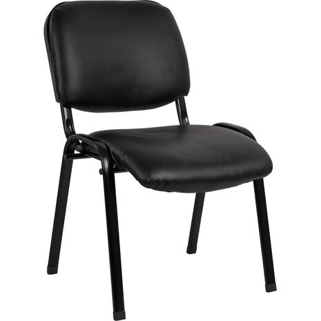 ΚΑΡΕΚΛΑ JANISHA HM1010.01 ΜΕ ΔΕΡΜΑΤΙΝΗ PU ΜΑΥΡΟ 53,5x59x77 εκ.