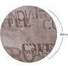 ΕΠΙΦΑΝΕΙΑ ΤΡΑΠΕΖΙΟΥ 710 WERZALIT Φ60Χ2.5εκ. ΣΕ COFFEE BROWN ΧΡΩΜΑ HM5227.06
