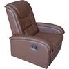 ΠΟΛΥΘΡΟΝΑ ΜΕ ΜΗΧΑΝΙΣΜΟ MASSAGE ROCCA HM0026.03 PU ΚΑΦΕ ΣΚΟΥΡΟ 80x96x97 εκ.