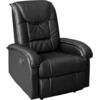 ΠΟΛΥΘΡΟΝΑ RELAX ΜΕ ΜΗΧΑΝΙΣΜΟ MASSAGE ROCCA HM0026.01 PU ΜΑΥΡΟ 88x90x80 εκ.