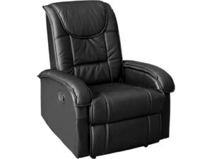 ΠΟΛΥΘΡΟΝΑ RELAX ΜΕ ΜΗΧΑΝΙΣΜΟ MASSAGE ROCCA HM0026.01 PU ΜΑΥΡΟ 88x90x80 εκ.