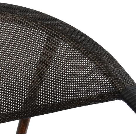 ΠΟΛΥΘΡΟΝΑ ΑΛΟΥΜΙΝΙΟΥ CLAY BAMBOO LOOK ΚΑΦΕ ΜΕ TEXTLINE HM5025 60,5x59x81Υ