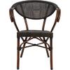 ΠΟΛΥΘΡΟΝΑ ΑΛΟΥΜΙΝΙΟΥ CLAY BAMBOO LOOK ΚΑΦΕ ΜΕ TEXTLINE HM5025 60,5x59x81Υ