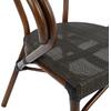 ΠΟΛΥΘΡΟΝΑ ΑΛΟΥΜΙΝΙΟΥ CLAY BAMBOO LOOK ΚΑΦΕ ΜΕ TEXTLINE HM5025 60,5x59x81Υ