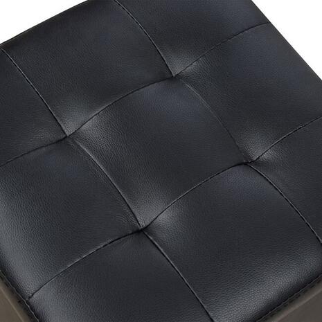 ΣΚΑΜΠΩ ΜΕ ΑΠΟΘΗΚΕΥΤΙΚΟ ΧΩΡΟ PU ΜΑΥΡΟ CUBE HM224.01 38x38x36.5Υεκ.