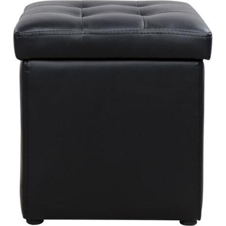 ΣΚΑΜΠΩ ΜΕ ΑΠΟΘΗΚΕΥΤΙΚΟ ΧΩΡΟ PU ΜΑΥΡΟ CUBE HM224.01 38x38x36.5Υεκ.
