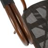 ΠΟΛΥΘΡΟΝΑ ΑΛΟΥΜΙΝΙΟΥ CLAY BAMBOO LOOK ΚΑΦΕ ΜΕ TEXTLINE HM5025 60,5x59x81Υ