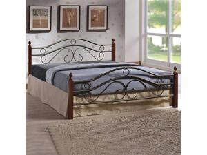 ΚΡΕΒΑΤΙ ΜΕΤΑΛΛΟ RUBBERWOOD CELINA HM311 ΓΙΑ ΣΤΡΩΜΑ 150x200 εκ.