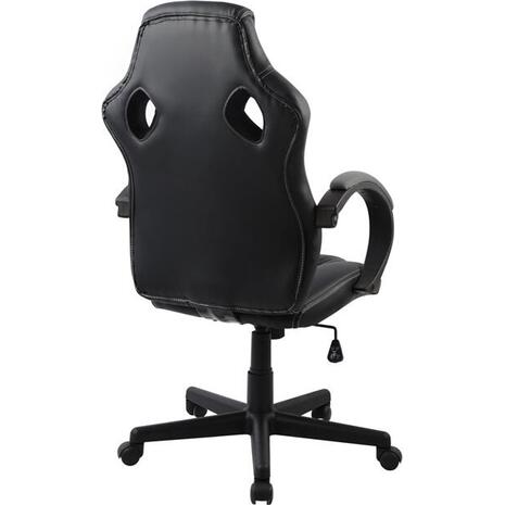ΚΑΡΕΚΛΑ ΓΡΑΦΕΙΟΥ GAMING BUCKET HM1041.02 BUCKET ΜΑΥΡΟ PU+ΓΚΡΙ MESH  60x62x121-111 εκ.
