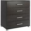 ΣΥΡΤΑΡΙΕΡΑ ΜΕΛΑΜΙΝΗΣ BRIANA HM2204.01 ME 4 ΣΥΡΤΑΡΙΑ ZEBRANO 75x40x83Υ εκ.