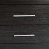 ΣΥΡΤΑΡΙΕΡΑ ΜΕΛΑΜΙΝΗΣ BRIANA HM2204.01 ME 4 ΣΥΡΤΑΡΙΑ ZEBRANO 75x40x83Υ εκ.