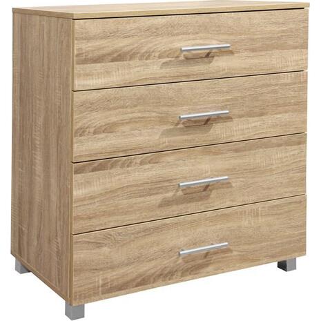 ΣΥΡΤΑΡΙΕΡΑ ΜΕΛΑΜΙΝΗΣ BRIANA HM2204.02 ME 4 ΣΥΡΤΑΡΙΑ SONAMA 75x40x83Y εκ.