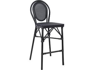 ΣΚΑΜΠΟ ΑΛΟΥΜΙΝΙΟΥ AZARIA HM5060 BAMBOO LOOK ΜΑΥΡΟ ΜΕ TEXTLINE 44x52x115Υεκ.