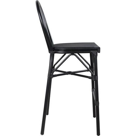ΣΚΑΜΠΟ ΑΛΟΥΜΙΝΙΟΥ AZARIA HM5060 BAMBOO LOOK ΜΑΥΡΟ ΜΕ TEXTLINE 44x52x115Υεκ.