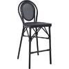 ΣΚΑΜΠΟ ΑΛΟΥΜΙΝΙΟΥ AZARIA HM5060 BAMBOO LOOK ΜΑΥΡΟ ΜΕ TEXTLINE 44x52x115Υεκ.