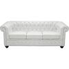 ΚΑΝΑΠΕΣ 3ΘΕΣΙΟΣ T.CHESTERFIELD HM3009.02 ΤΕΧΝΟΔΕΡΜΑ ΛΕΥΚΟ ΜΑΤ 208x90x73 εκ.