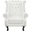 ΠΟΛΥΘΡΟΝΑ-ΜΠΕΡΖΕΡΑ T.CHESTERFIELD POLINA HM0053.02 PU ΛΕΥΚΟ ΜΑΤ 83x75x107Yεκ. (Λευκό)