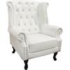 ΠΟΛΥΘΡΟΝΑ-ΜΠΕΡΖΕΡΑ T.CHESTERFIELD POLINA HM0053.02 PU ΛΕΥΚΟ ΜΑΤ 83x75x107Yεκ. (Λευκό)